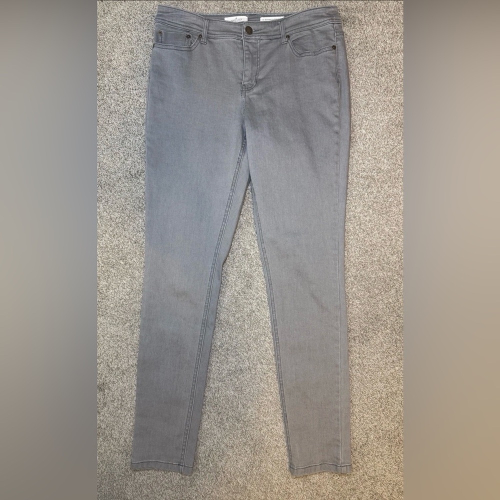Joules Jeans Womens UK 12 US 8 Gray Skinny Leg Stretch Denim Monroe 30x31 - Picture 2 of 9